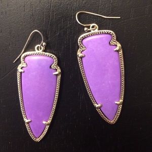 Kendra Scott purple earrings